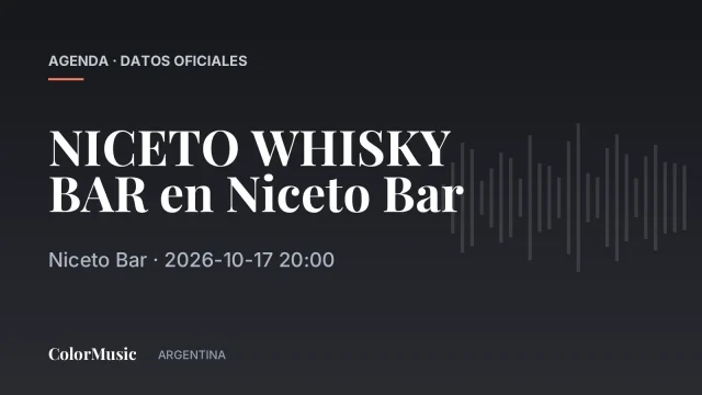 NICETO WHISKY BAR en Niceto Bar