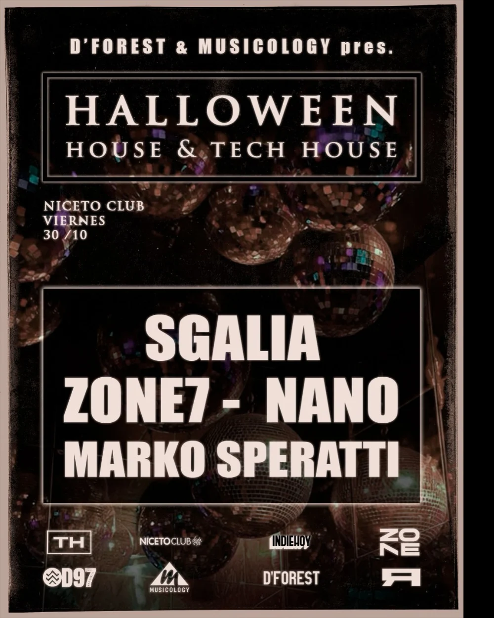 HALLOWEEN / D’FOREST & MUSICOLOGY en Niceto Club (+18 años)