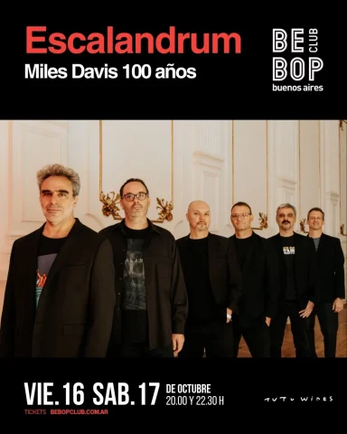 Escalandrum presenta «Miles Davis 100 años» — Bebop Club