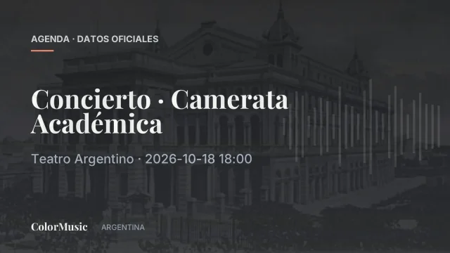 Concierto · Camerata Académica — Teatro Argentino