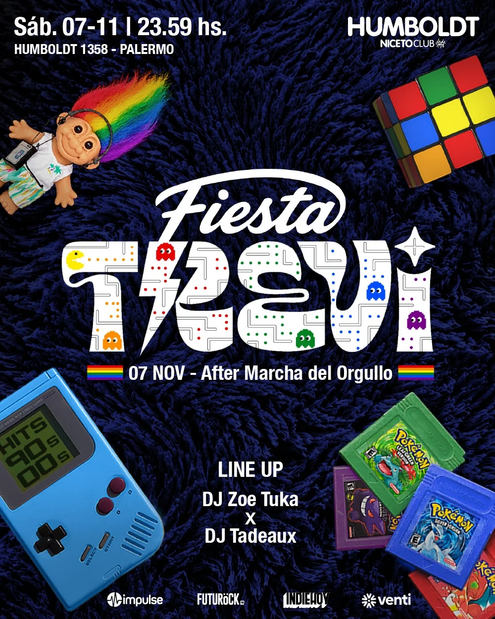 FIESTA TREVI 7 NOV en Humboldt – Niceto Club (+18 años)
