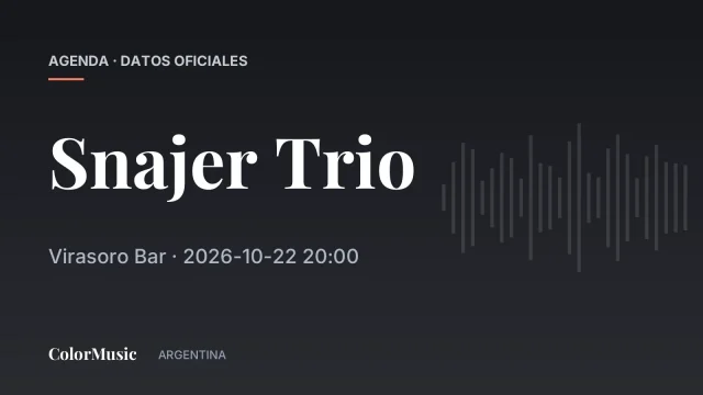 Snajer Trio — Virasoro Bar