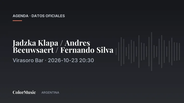Jadzka Klapa / Andres Beeuwsaert / Fernando Silva — Virasoro Bar