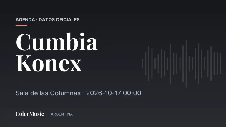 Cumbia Konex — Sala de las Columnas (17 de octubre)