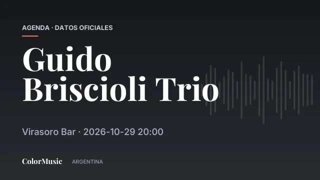 Guido Briscioli Trio — Virasoro Bar
