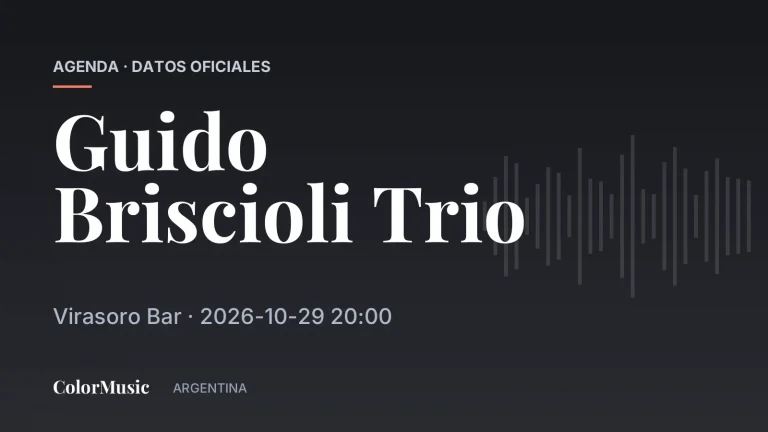 Guido Briscioli Trio — Virasoro Bar