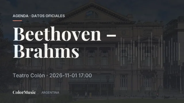 Beethoven – Brahms — Teatro Colón