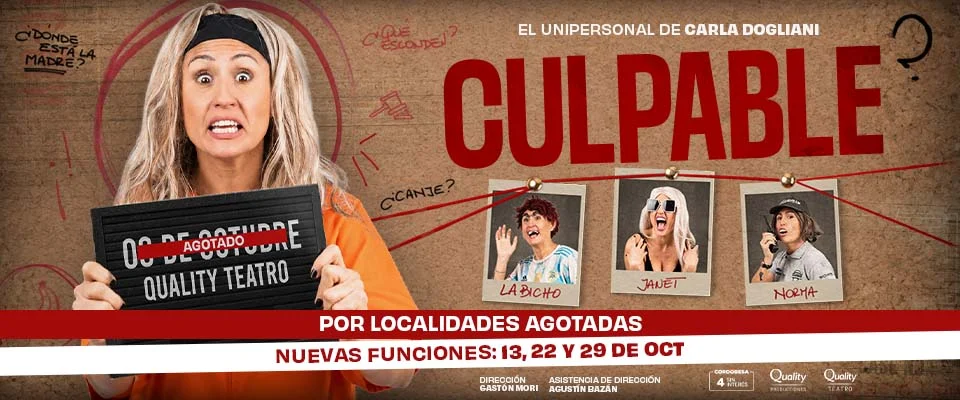 Culpable — Quality Center (22 de octubre)