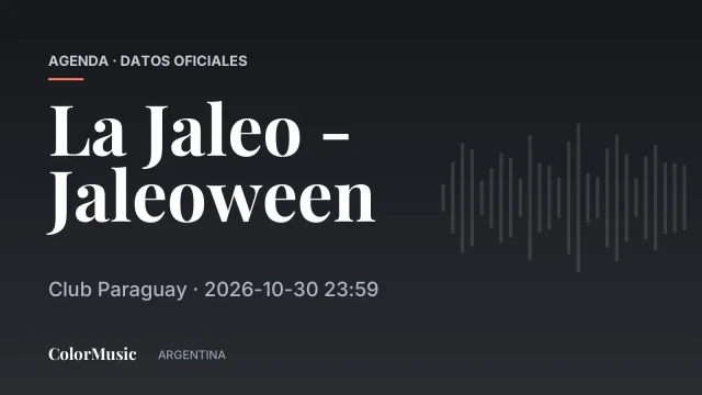 La Jaleo – Jaleoween — Club Paraguay