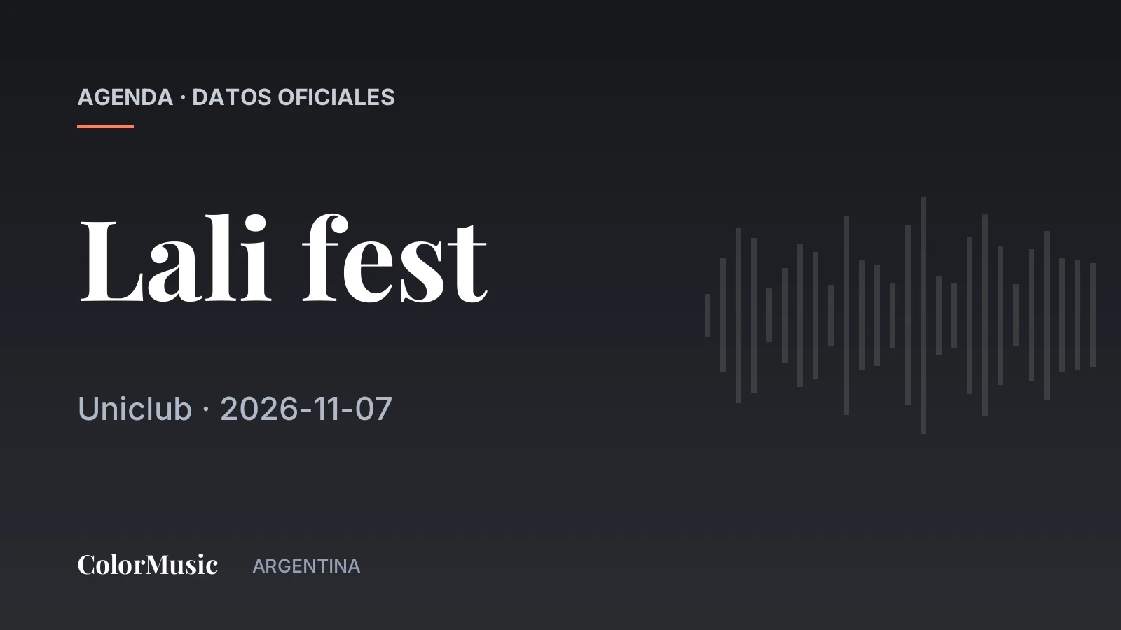 Lali fest — Uniclub