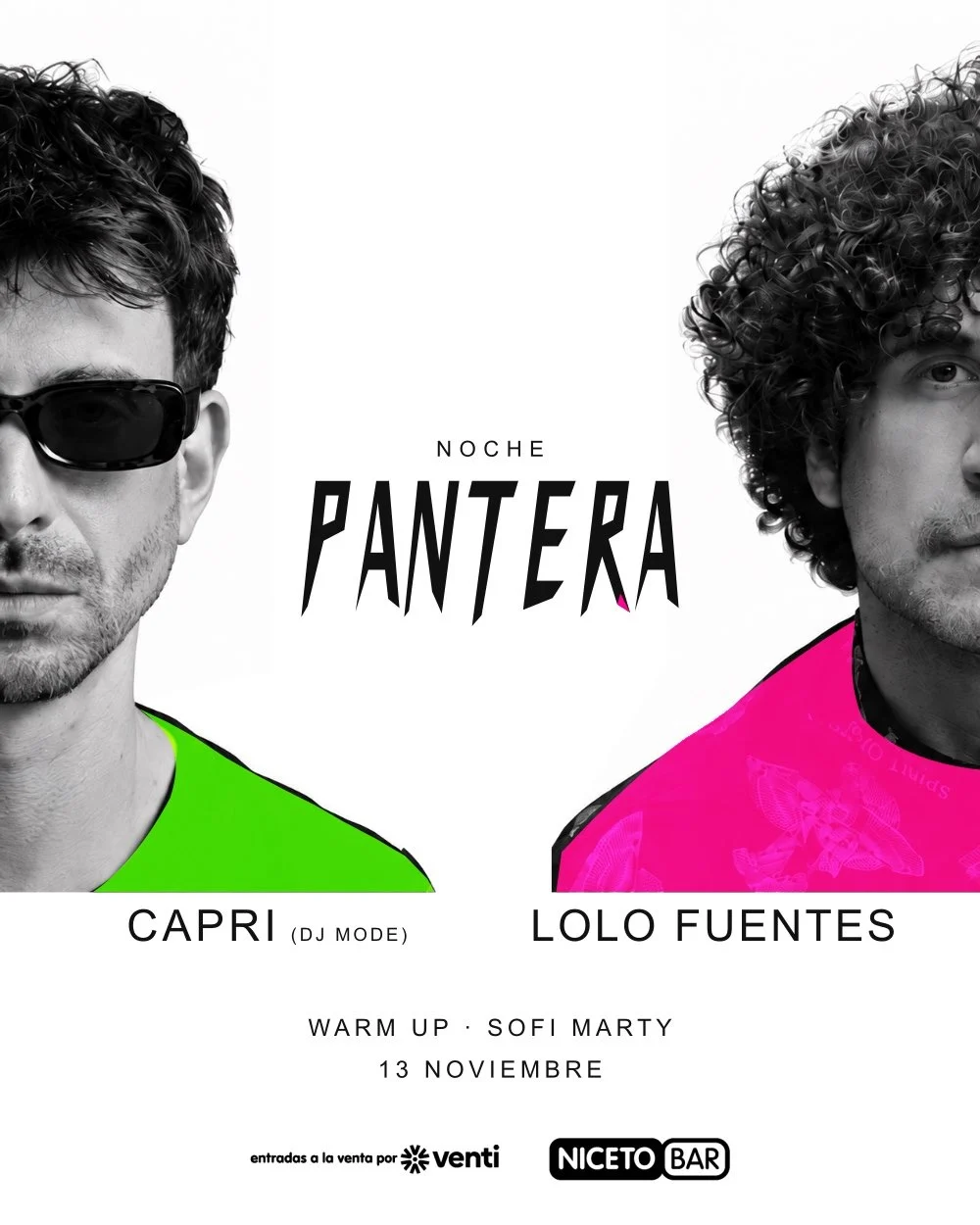 NOCHE PANTERA en Niceto Bar (13 de noviembre)
