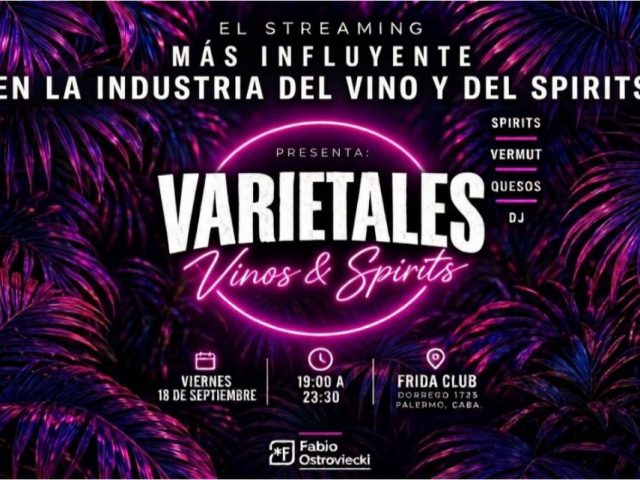 Fabio Ostroviecki lleva su streaming de vinos a eventos presenciales con Varietales
