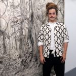 Michel Fassi, hijo de Liz Fassi Lavalle, presenta su muestra de pintura en Buenos Aires