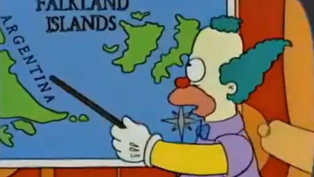 Polémica: Telefe eliminó una escena de Los Simpson que menciona las Islas Malvinas
