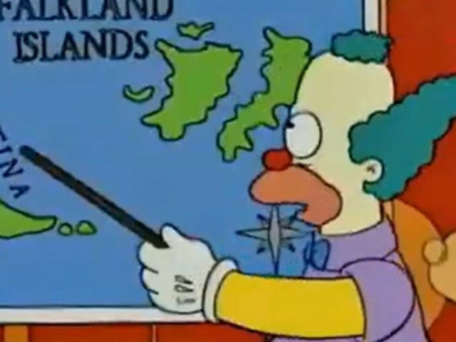 Polémica: Telefe eliminó una escena de Los Simpson que menciona las Islas Malvinas
