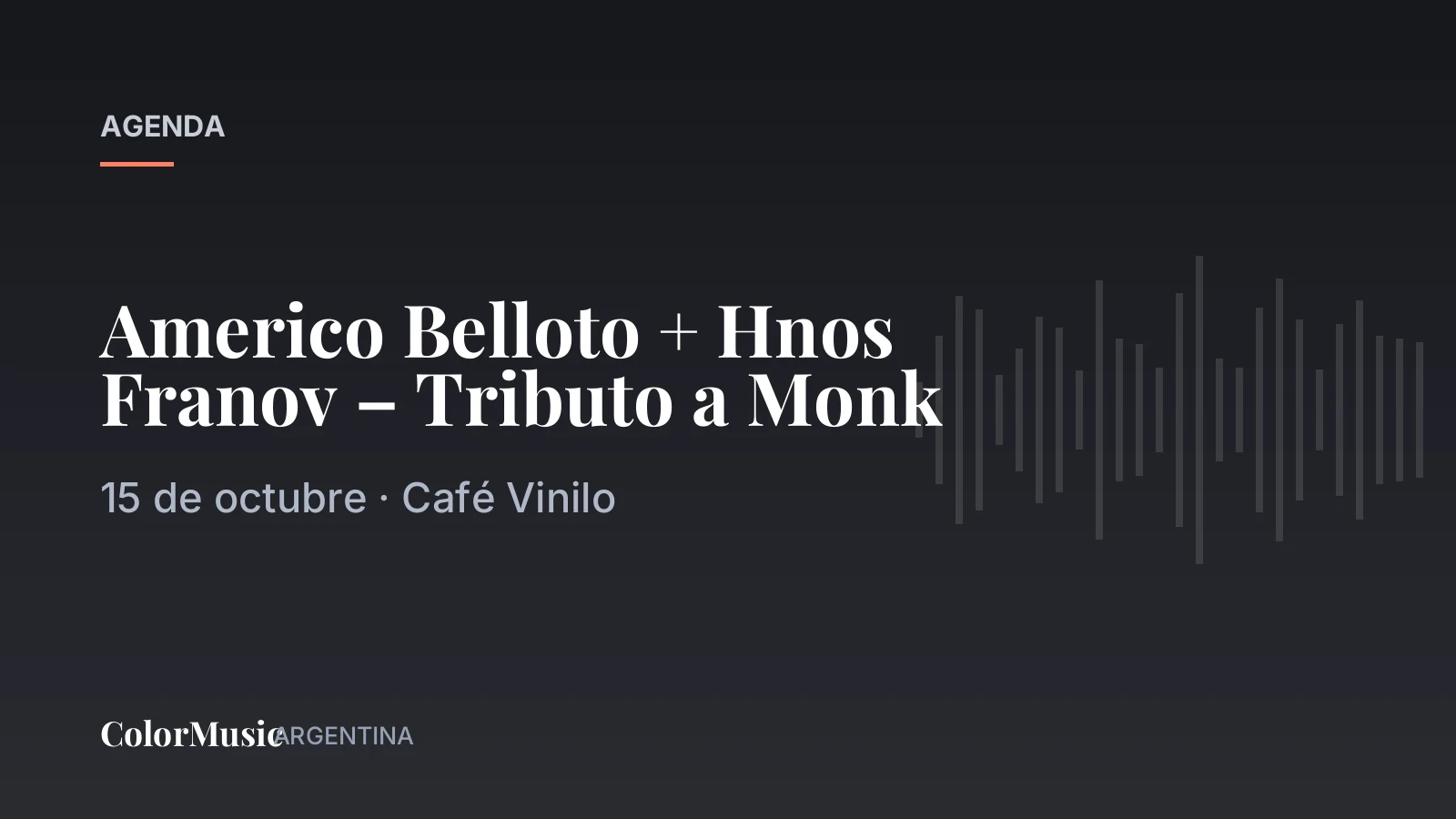 Americo Belloto + Hnos Franov – Tributo a Monk — Café Vinilo