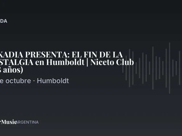 ARKADIA PRESENTA: EL FIN DE LA NOSTALGIA en Humboldt | Niceto Club (+18 años) · ColorMusic Argentina