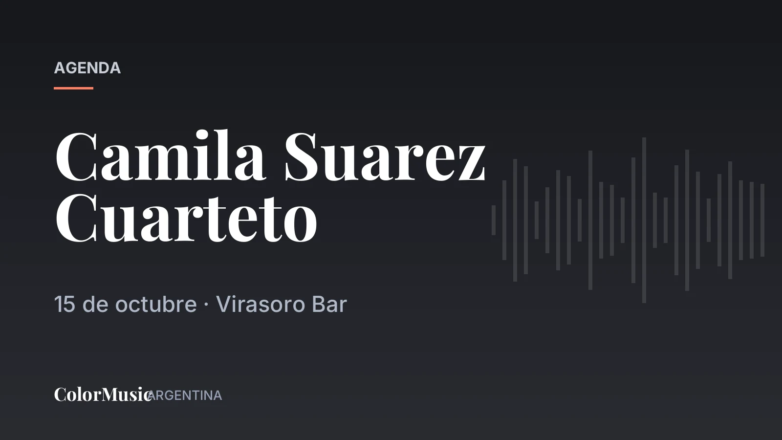 Camila Suarez Cuarteto — Virasoro Bar