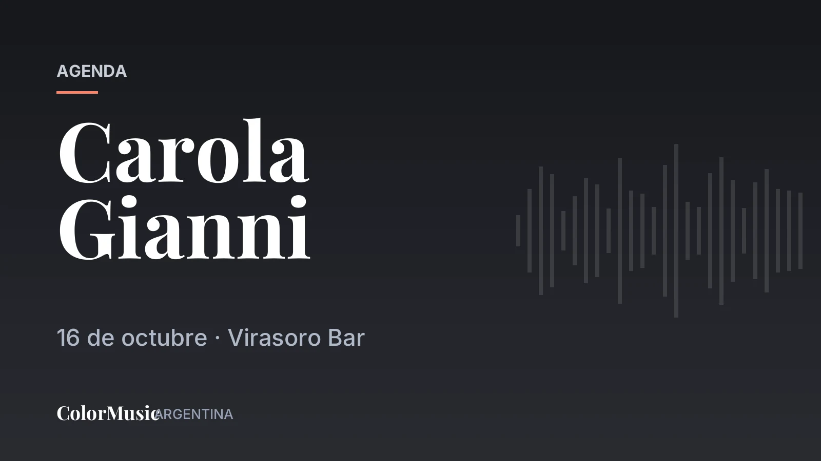 Carola Gianni — Virasoro Bar