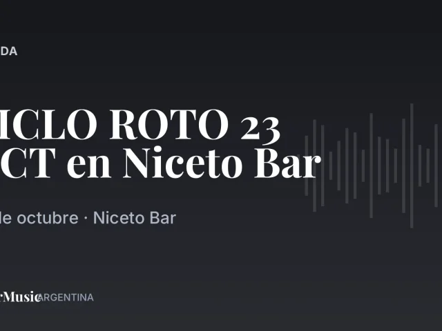 CICLO ROTO 23 OCT en Niceto Bar · ColorMusic Argentina