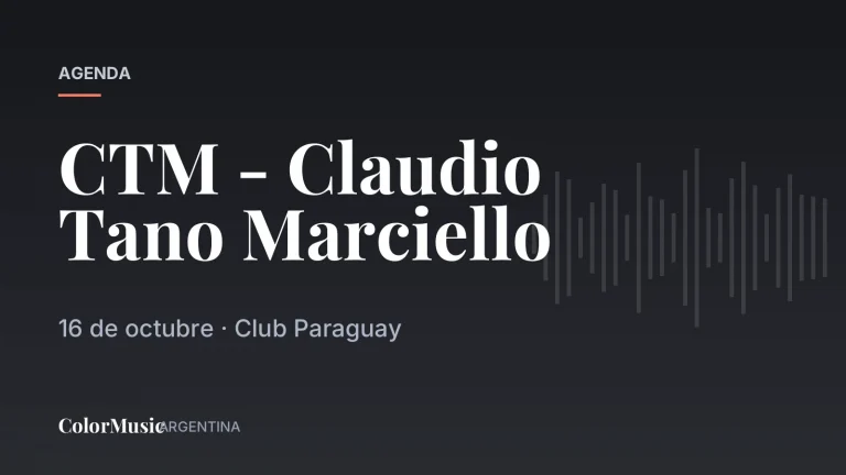 CTM - Claudio Tano Marciello · ColorMusic Argentina