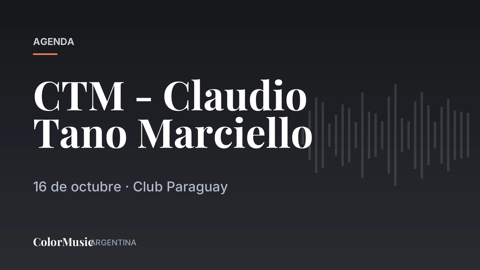 CTM – Claudio Tano Marciello — Club Paraguay