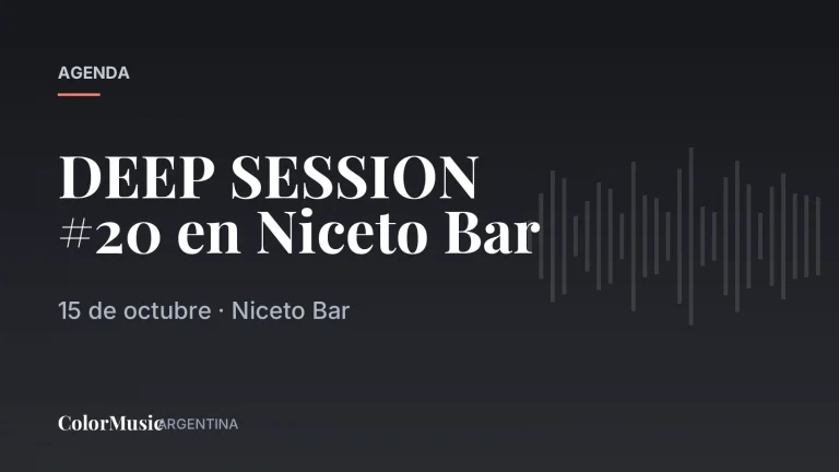 DEEP SESSION #20 en Niceto Bar · ColorMusic Argentina