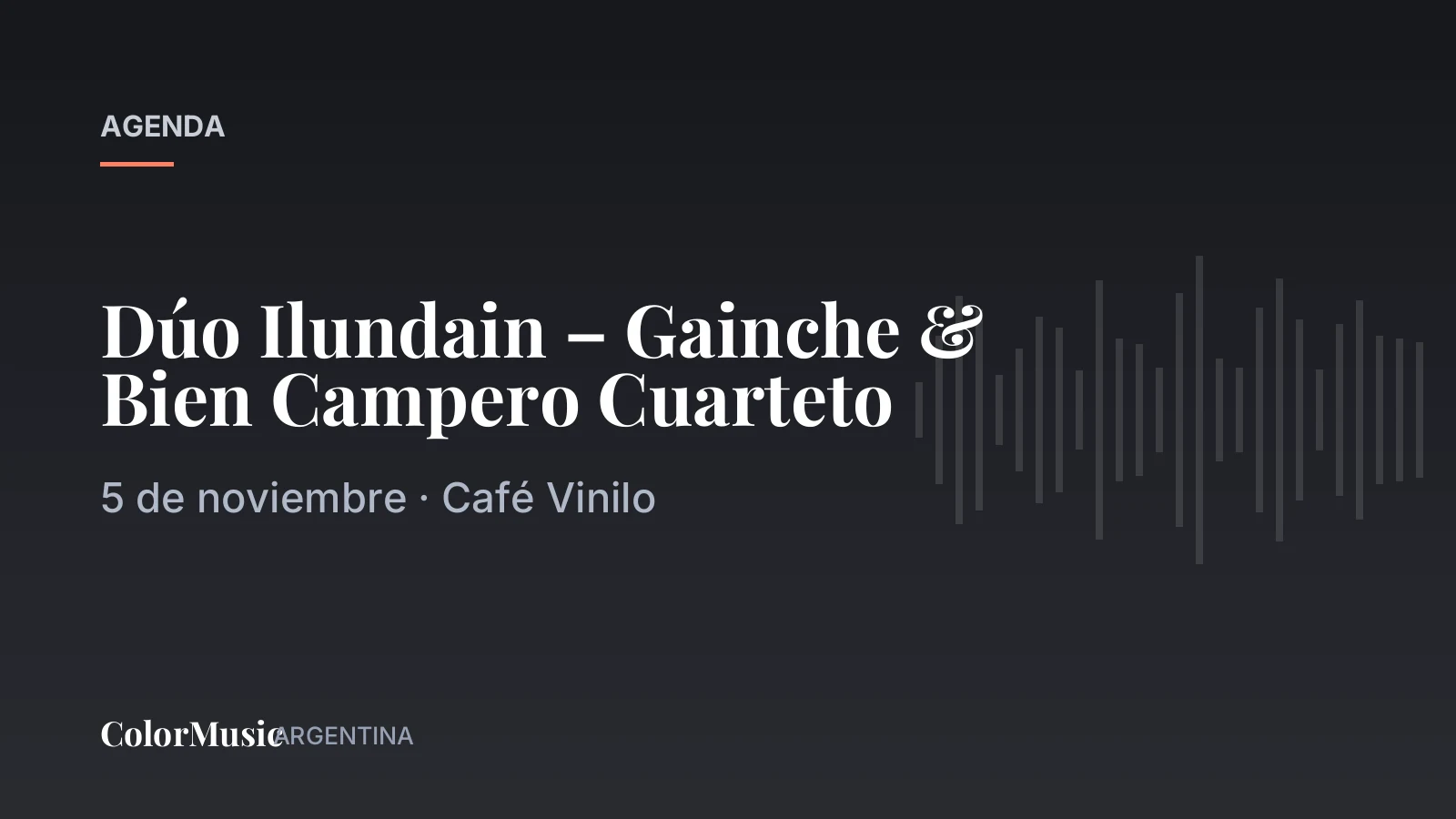 Dúo Ilundain – Gainche & Bien Campero Cuarteto — Café Vinilo