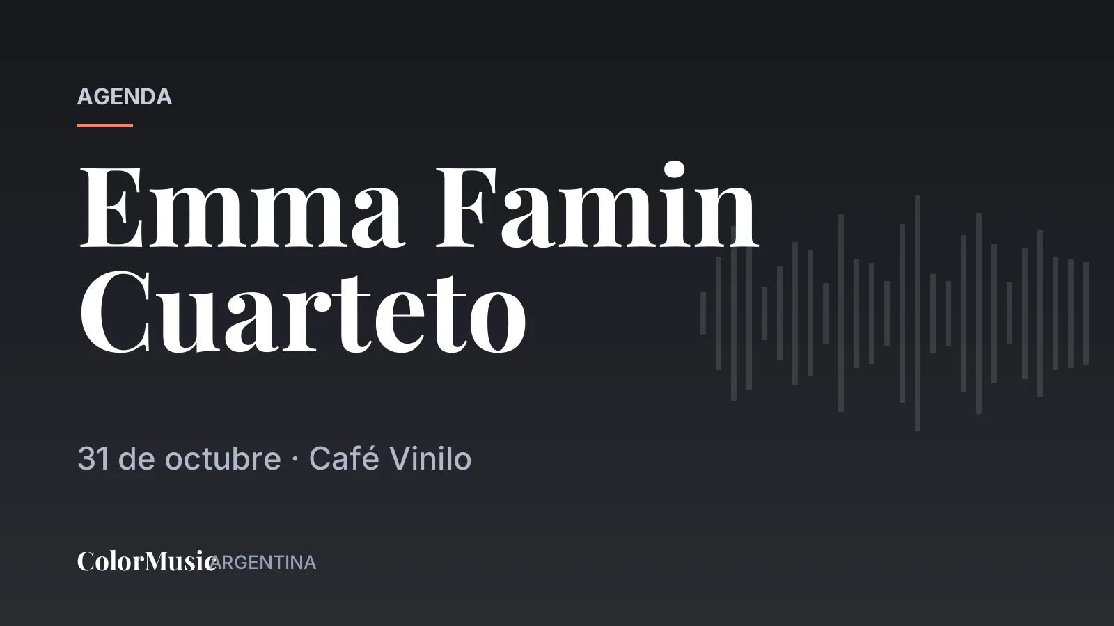 Emma Famin Cuarteto — Café Vinilo