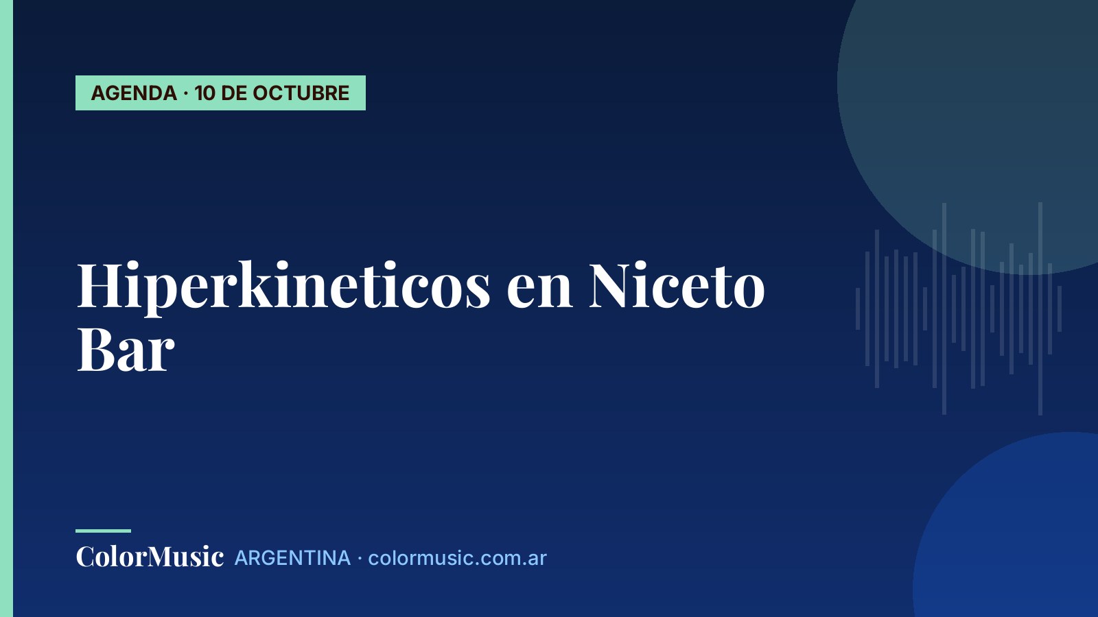 Hiperkineticos en Niceto Bar