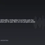 Juana Repetto defendió a Sebastián Graviotto ante las críticas: "Lo matan por lo que dice en sus propios poste · ColorMusic…