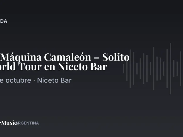La Máquina Camaleón – Solito World Tour en Niceto Bar · ColorMusic Argentina