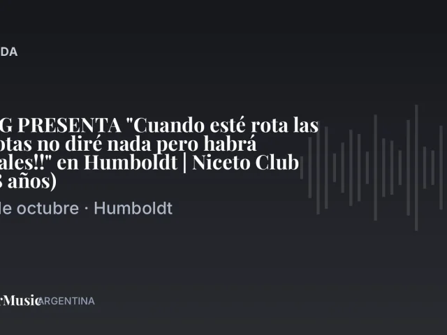 MAG PRESENTA "Cuando esté rota las pelotas no diré nada pero habrá señales!!" en Humboldt | Niceto Club (+18 años) ·…