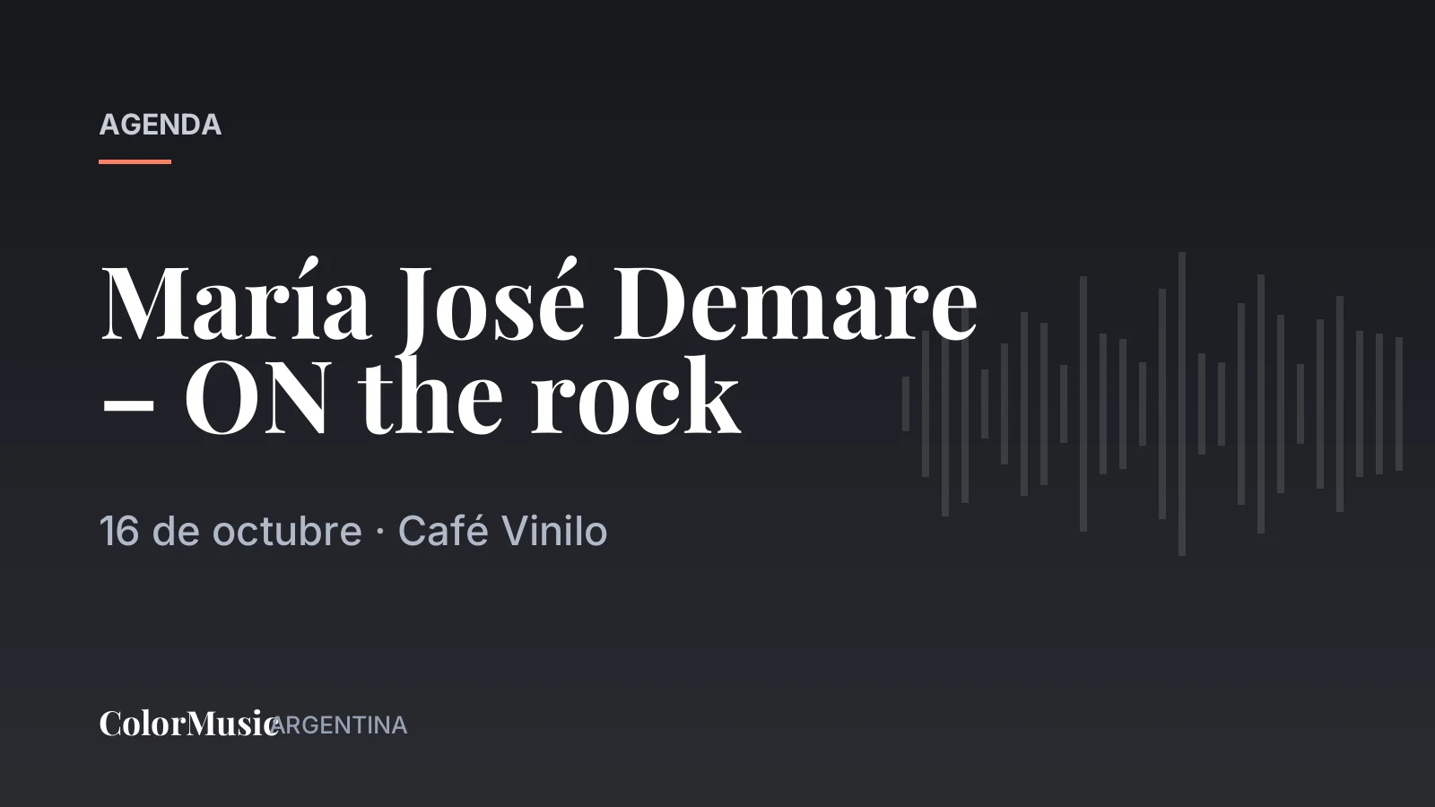 María José Demare – ON the rock — Café Vinilo