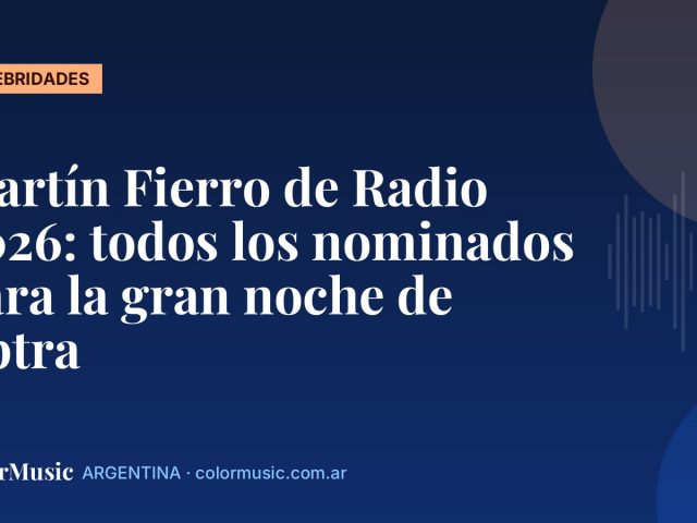 Martín Fierro de Radio 2026: todos los nominados para la gran noche de Aptra