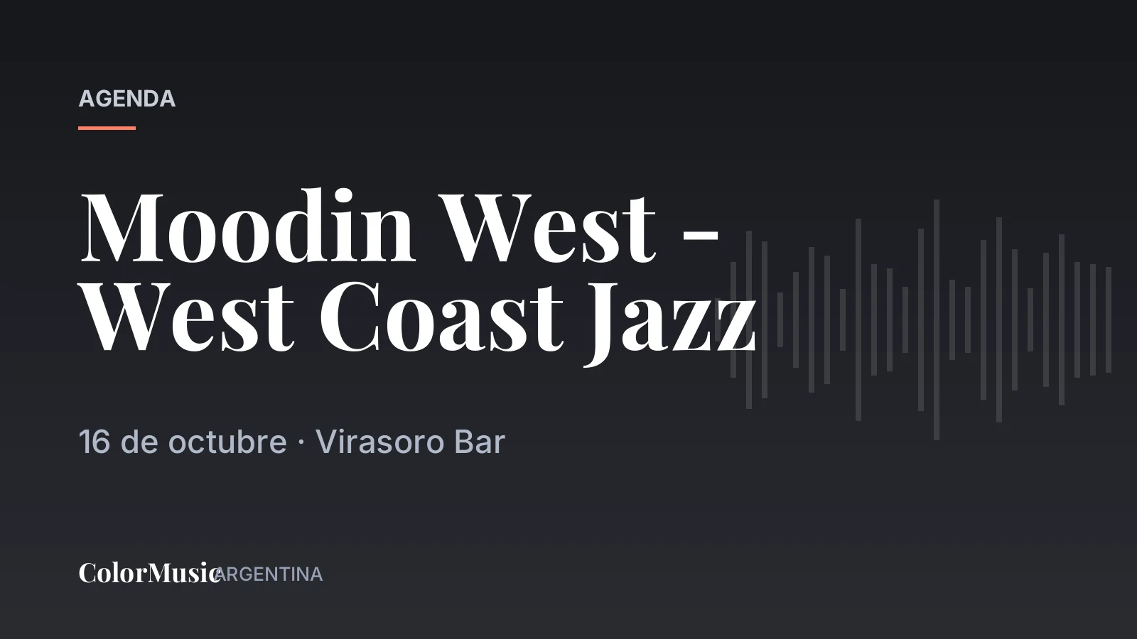 Moodin West – West Coast Jazz — Virasoro Bar