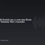 Mora Bianchi festejó sus 22 con una fiesta temática de Mamma Mia! y karaoke · ColorMusic Argentina