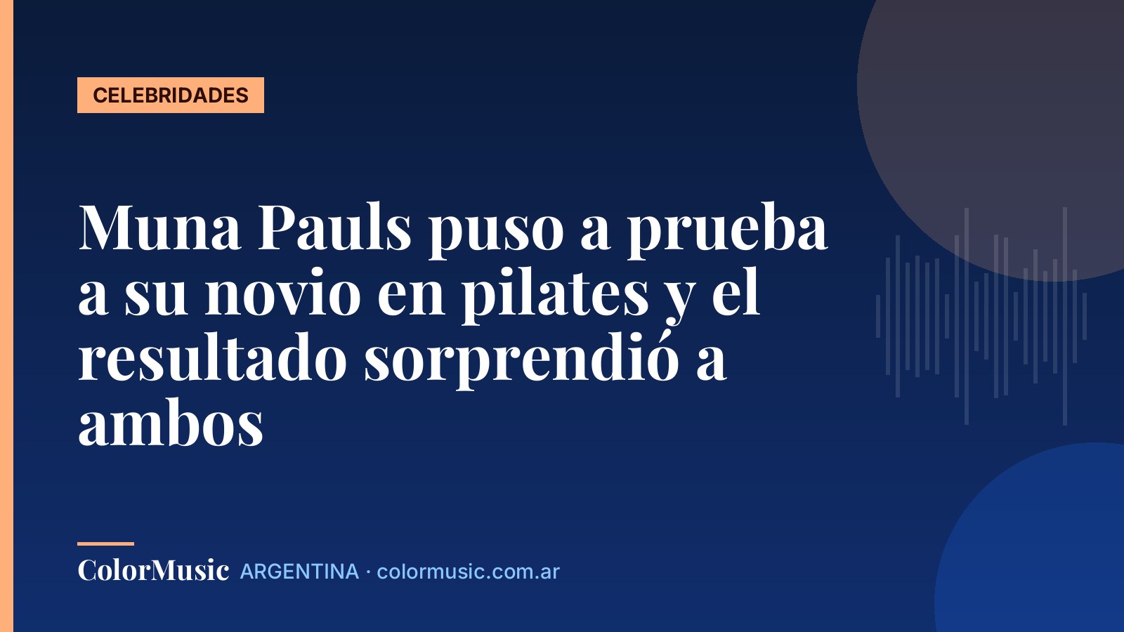 Muna Pauls puso a prueba a su novio en pilates y el resultado sorprendió a ambos