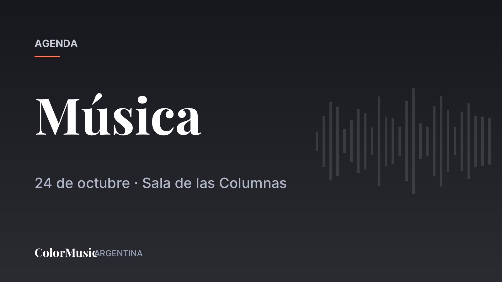 La RE Fiesta — Sala de las Columnas