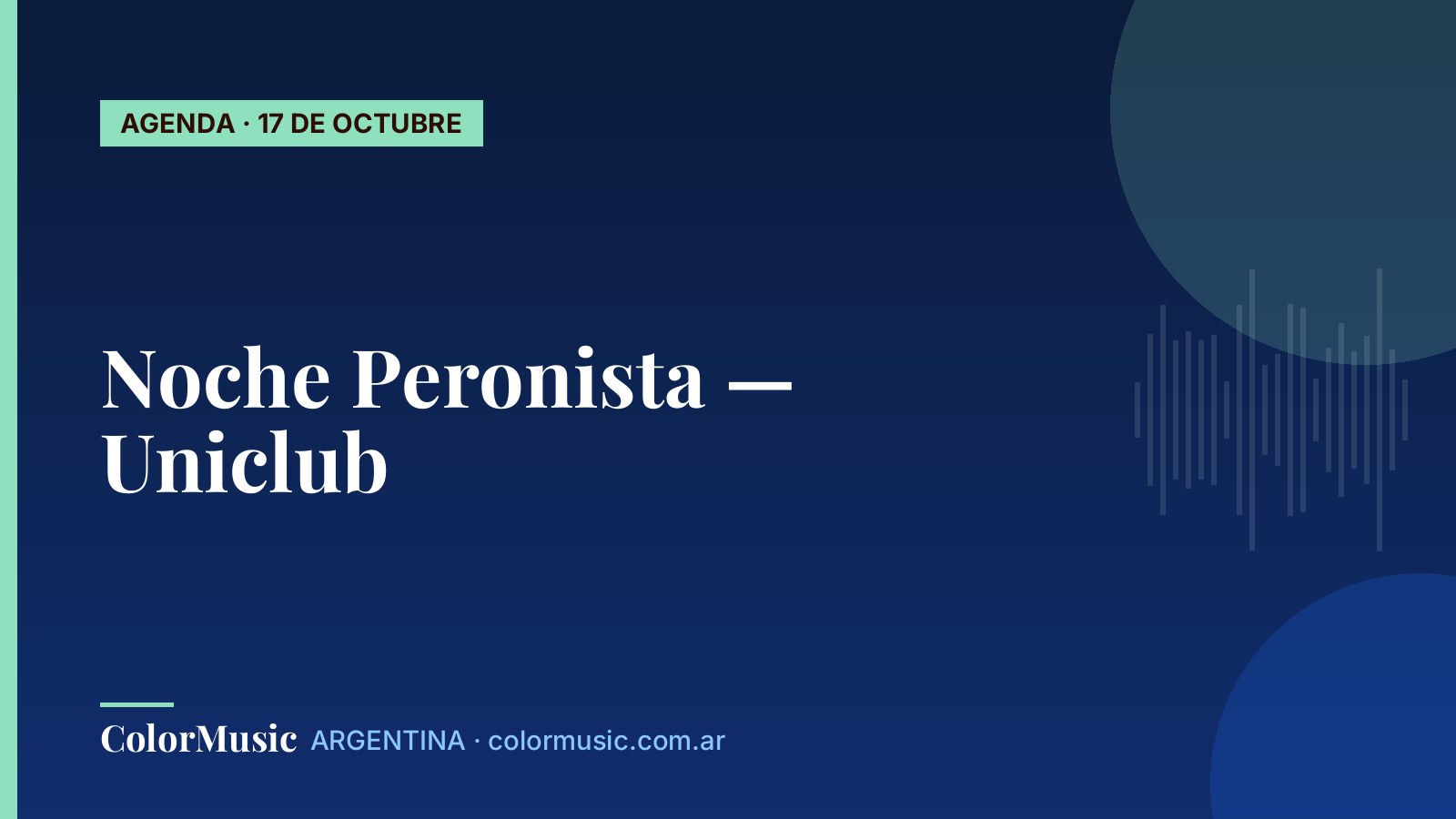 Noche Peronista — Uniclub