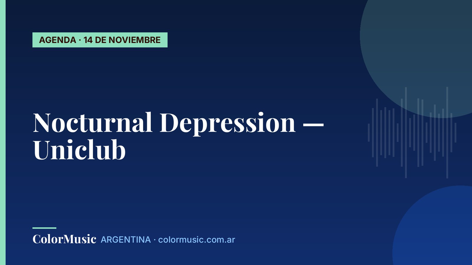 Nocturnal Depression — Uniclub