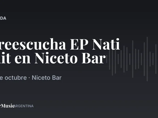 Preescucha EP Nati Jait en Niceto Bar · ColorMusic Argentina