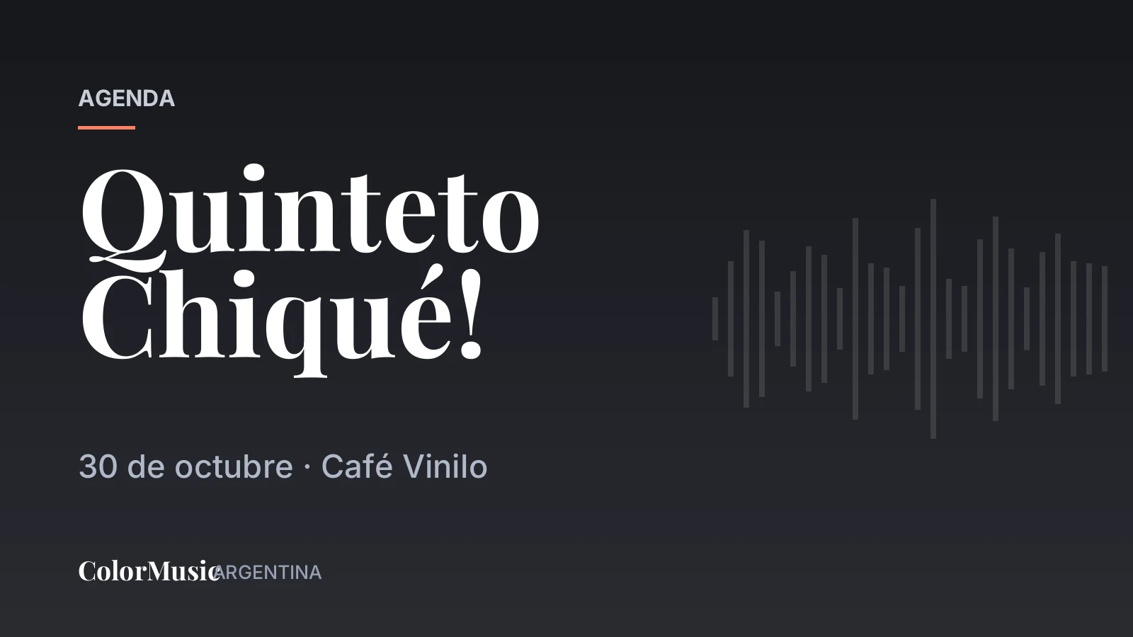 Quinteto Chiqué! — Café Vinilo