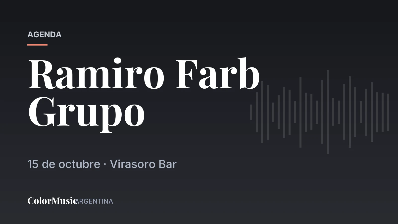 Ramiro Farb Grupo — Virasoro Bar