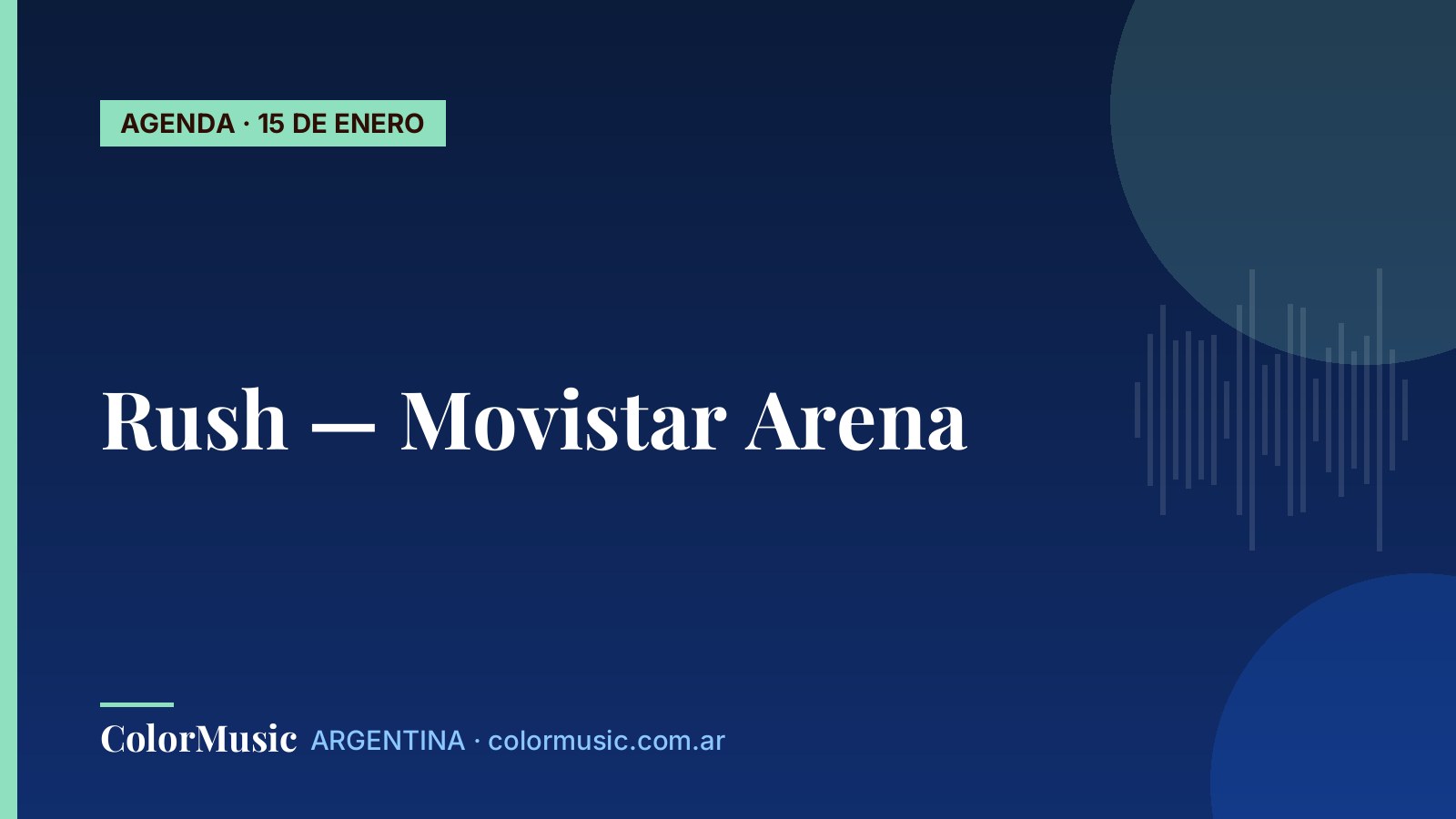 Rush — Movistar Arena