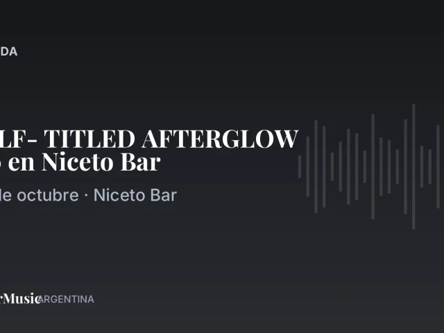 SELF- TITLED AFTERGLOW 2.0 en Niceto Bar · ColorMusic Argentina