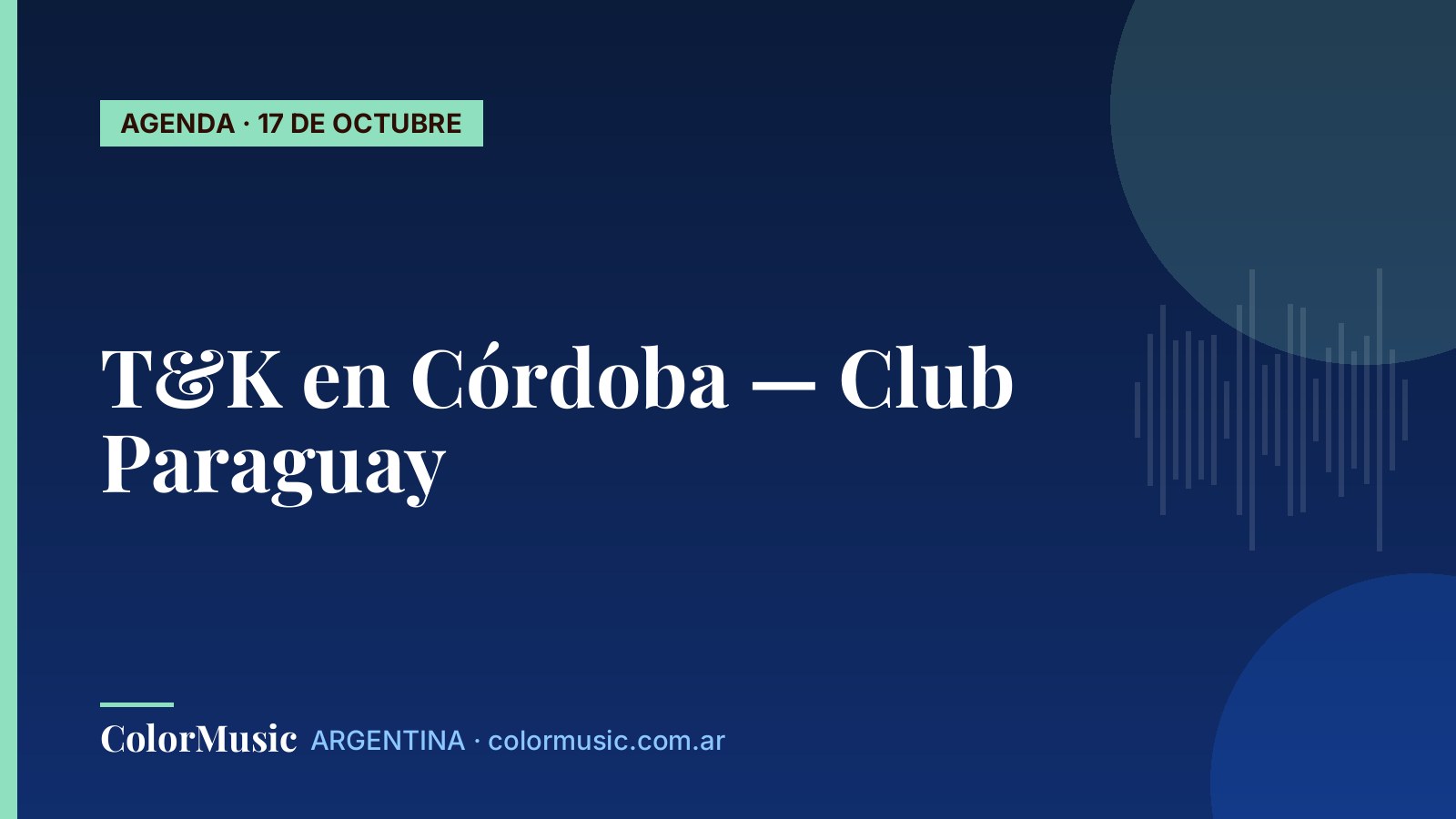 T&K en Córdoba — Club Paraguay