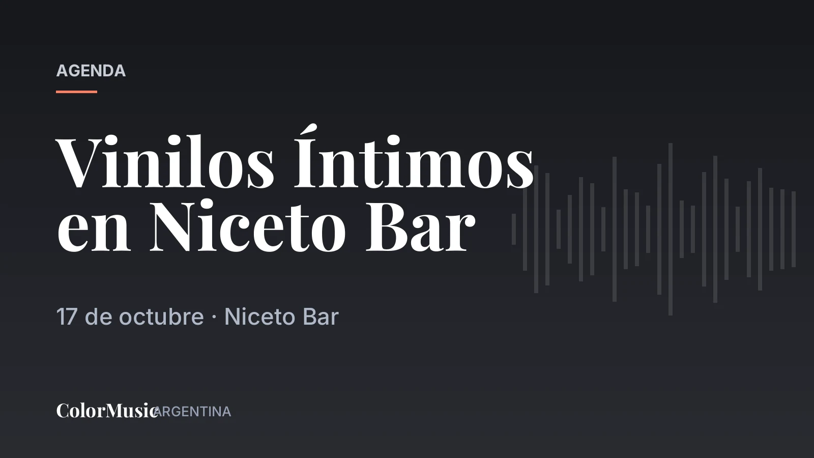 Vinilos Íntimos en Niceto Bar