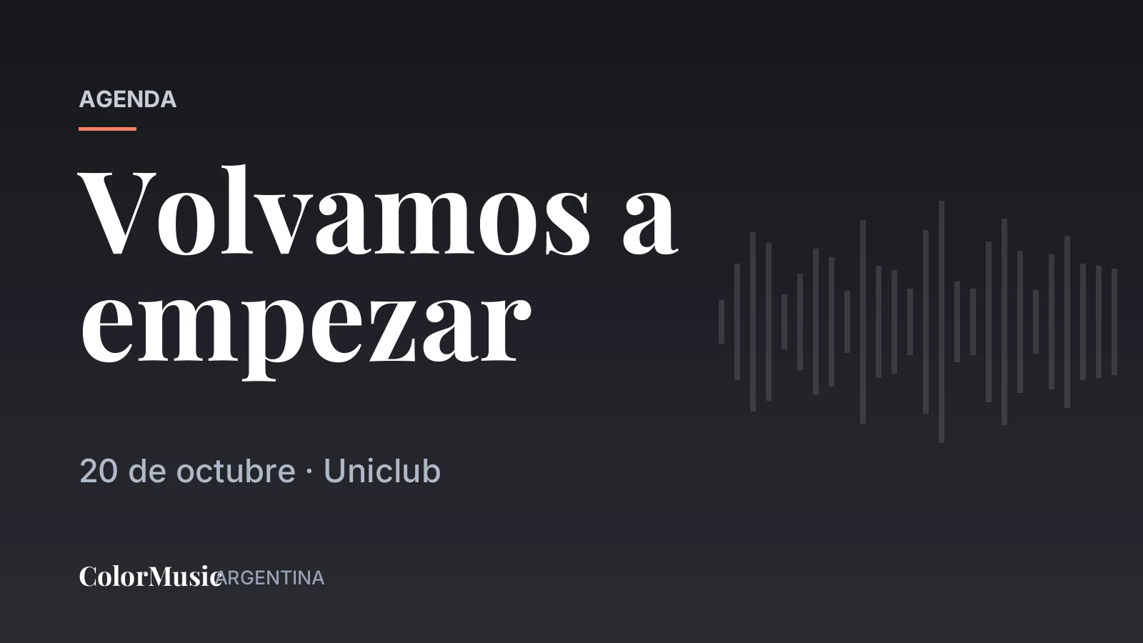 Volvamos a empezar — Uniclub