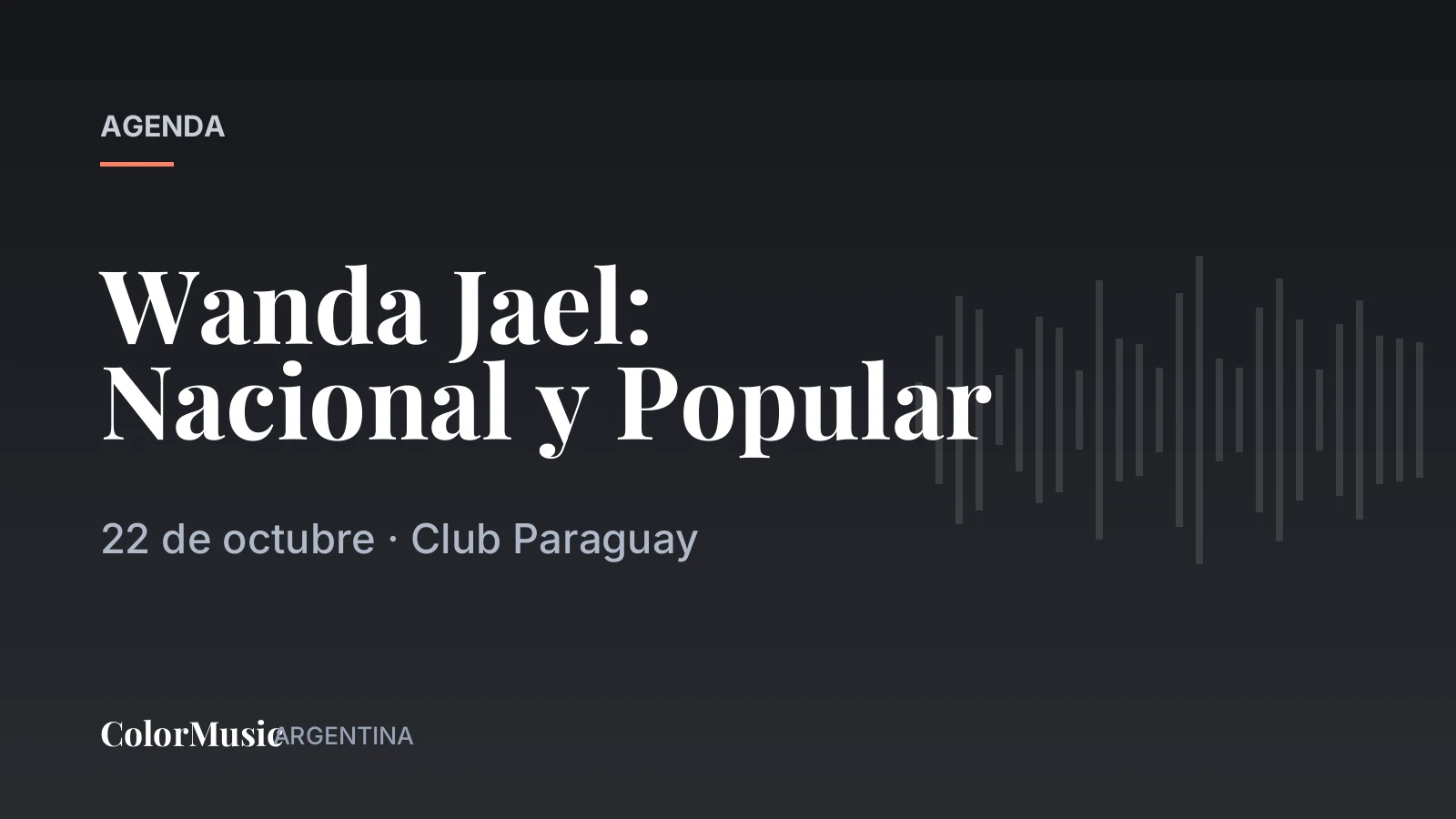 Wanda Jael: Nacional y Popular — Club Paraguay